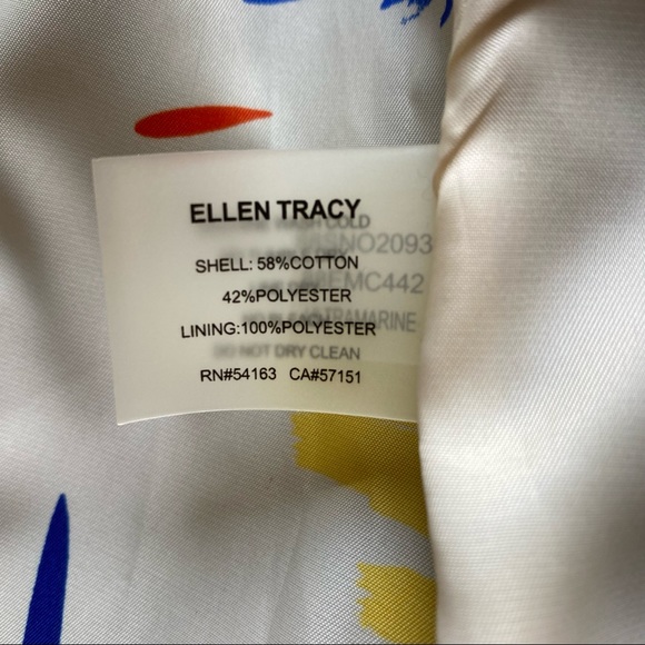 Ellen Tracy royal blue rain coat jacket XS - Picture 8 of 9